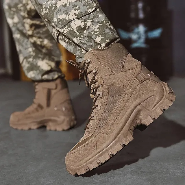 Mens Orthopedic Support Anti-Puncture Work Boots Waterproof Anti-Sprain Hiking Boots