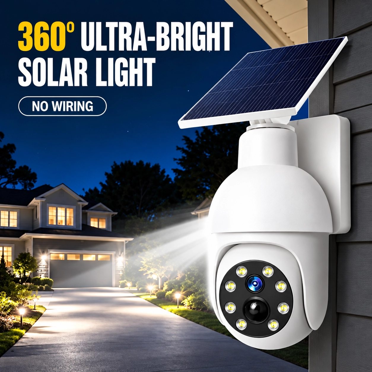 ⏰Sale 50% - Solar-Powered Simulated Surveillance Street Light